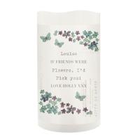 Personalised Forget Me Not LED Candle Extra Image 1 Preview